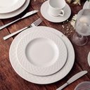 Ver imagem 2 de Jogo 6 Pratos de Sobremesa Branco em Porcelana 21cm Mesa Posta Ingrid Tramontina