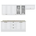 Ver imagem 1 de Cozinha Modulada 7 Pecas 280 Cm Ce791 Americana Branco Calcare Henn