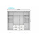 Ver imagem 5 de Cama Box Casal + Colchão Foggia Sogni + Guarda Roupa Master 8.6 Branco