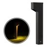 Poste Balizador Preto Luminária Jardim 1 Foco P/ Mr11 St2766 - 1