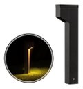 Ver imagem 1 de Poste Balizador Preto Luminária Jardim 1 Foco P/ Mr11 St2766