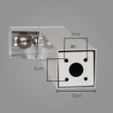 Ver imagem 5 de Poste Balizador Preto Luminária Jardim 1 Foco P/ Mr11 St2766