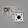 Poste Balizador Preto Luminária Jardim 1 Foco P/ Mr11 St2766 - 5
