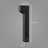 Poste Balizador Preto Luminária Jardim 1 Foco P/ Mr11 St2766 - 2