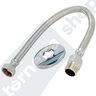 Engate Flexível 30cm Mangueira para Ligação de Água Da Torneira Caixa Acoplada 1/2" Inox Trançado - 1