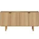 Ver mais imagens de Aparador Buffet para Sala de Jantar 4 Portas 160cm Orgânico Nordic A03 Hanover Roble - Lyam Decor