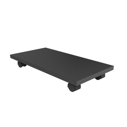 Suporte Mdf para Cpu/cpu Gamer com Rodinhas - Escritório -preto - 4