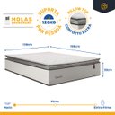 Ver imagem 4 de Cama Box Baú com Colchão de Molas Ensacadas Pillow Top Supreme Lux Casal 138cm