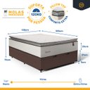 Ver imagem 3 de Cama Box Baú com Colchão de Molas Ensacadas Pillow Top Supreme Lux Casal 138cm
