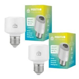 Kit 02 Smart Bocal Wi-fi Positivo Casa Inteligente