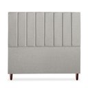 Ver imagem 1 de Cabeceira Estofada Cama Box Queen Carla 160cm Linho:cinza Claro