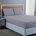 Ver imagem 2 de Kit Roupa Cama Queen 100% Algodão 3 Peças Percal 300 Fios Hotel Pousada:cinza