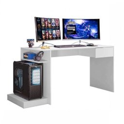 Mesa Gamer Escrivaninha Rubi 156,5cm Branca - 3