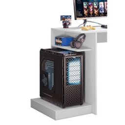 Mesa Gamer Escrivaninha Rubi 156,5cm Branca - 6