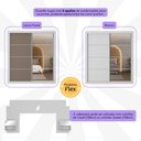 Ver imagem 6 de Guarda-roupas Casal e Cabeceira com 2 Mesas de Cabeceira e Espelhos Multimóveis Mp4328