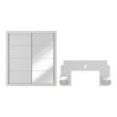 Ver imagem 7 de Guarda-roupas Casal e Cabeceira com 2 Mesas de Cabeceira e Espelhos Multimóveis Mp4328