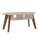 Ver imagem 2 de Mesa de Centro Diva 2 Nichos Off White/cedro - Pnr Móveis