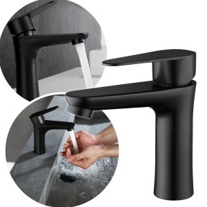 Torneira Banheiro ou Lavabo Monocomando Misturador de Bancada em Metal Estilo Industrial Moderna  Pr
