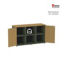 Ver mais imagens de Armário Credenza 2 Portas Pivotante P25 Verde/Salvia/Samba