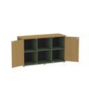 Ver imagem 5 de Armário Credenza 2 Portas Pivotante P25 Verde/Salvia/Samba