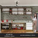 Ver imagem 6 de Armário de Cozinha Completa 300cm Rustic/Branco Veludo Lux da Sabrina Madesa