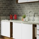 Ver mais imagens de Armário de Cozinha Completa 300cm Rustic/Branco Veludo Lux da Sabrina Madesa