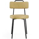 Ver imagem 3 de Kit 06 Cadeiras Decorativas Estofada Sala de Jantar Barcelona L02 Couríssimo Casco Fendi - Lyam Deco
