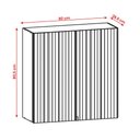 Ver imagem 3 de Armario de Cozinha Suspenso Art 80 Cm com 2 Portas Freijo/riscatto Freijo