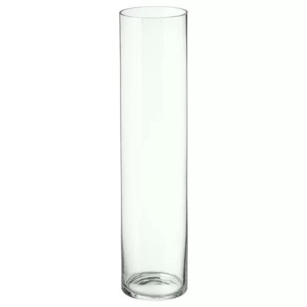 Vaso de Vidro Tubo 10x40cm Transparente Decoração Beadecor - 3