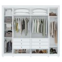 Ver imagem 5 de Guarda-roupa 6 Portas 6 Gavetas 100% Mdf com Pés Imperatore