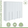 Guarda-roupa 6 Portas 6 Gavetas 100% Mdf com Pés Imperatore - 12