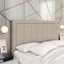 Ver imagem 1 de Cabeceira Estofada para Cama Queen Sevilla Bege - M. Arapongas 03