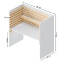 Ver mais imagens de Conjunto Mesa e Cadeira Evolutiva, Prateleira e Guarda Roupa Modulado Wave Casatema MadeiraOriginals Branco/Marrom