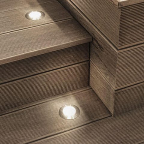 Embutido de Solo Led Taschibra Thin 1w Redondo Bivolt Prata