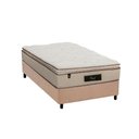 Ver imagem 1 de Cama Box Solteiro: Colchão Molas Ensacadas Luckspuma MasterPocket Cloud One Side + Base CRC Suede