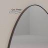 Espelho Orgânico Moldura em Couro 170x70 E06 Corpo Inteiro Quarto Grande Moderno Luxo Couro Preto - 6