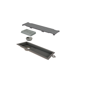 Ralo Linear Oculto de Banheiro 10x27,3cm Retangular Novii