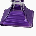 Ver imagem 6 de Centro de Mesa em Cristal com Pé Roxo com Dourado - 20x27cm - Centro de Mesa Elegante com Detalhes e