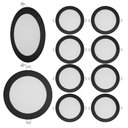 Ver imagem 3 de Kit 10 Painéis de LED Redondo Embutir 18W 6500k Bivolt Preto Blumenau Iluminação