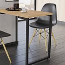 Ver imagem 3 de Mesa de Cozinha Porto Natural 90 cm com 02 Cadeiras Eiffel Preto - D’Rossi