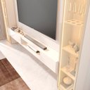 Ver imagem 7 de Painel para TV até 84 Polegadas com LED com Vidro Reflecta 100% MDF 305cmx219cm 2 Cristaleiras Vitoria Regia