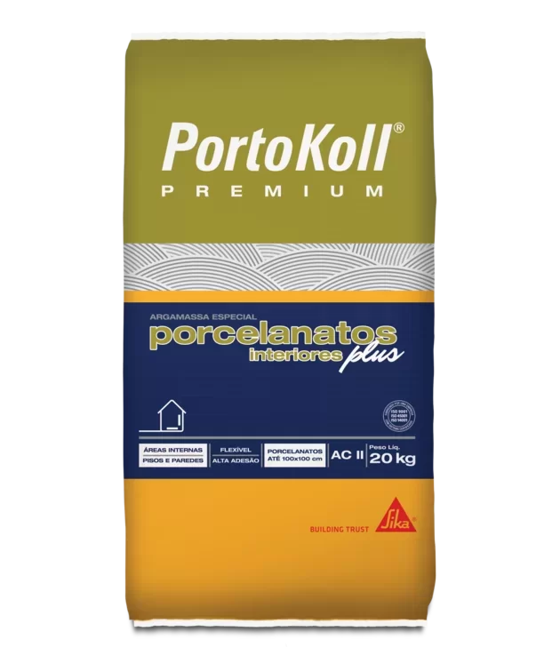 Argamassa Porcelanatos Internos - AC2 Portokoll - Cinza 20kg
