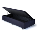 Ver imagem 3 de Cama Box Baú Solteirinho Suede 78x188x42cm com Pistão a Gás