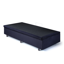 Cama Box Baú Solteirinho Suede 78x188x42cm com Pistão a Gás - 8