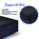 Ver imagem 7 de Cama Box Baú Solteirinho Suede 78x188x42cm com Pistão a Gás