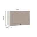 Ver imagem 3 de Aéreo Basculante para Cozinha 70cm Provençal Americano 100% MDF Iluminata Cinza/Branco/Fendi
