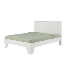 Cama Casal Slim com Peseira Baixa 7003 Branco Fosco - 2