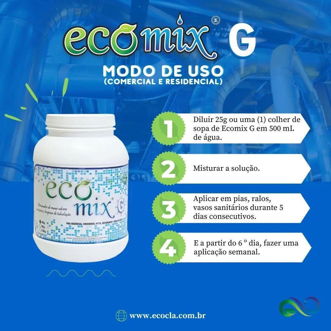 Ecomix G 500g - Desentupidor, Limpa Caixa de Gordura e Fossa - 7