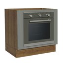 Ver imagem 1 de Balcão para Forno de Embutir 80 X 60 Cm sem Tampo Rustic/cinza Agata Madesa Rustic/cinza