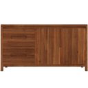Ver imagem 2 de Aparador Buffet para Sala de Jantar 2 Portas 4 Gavetas 165cm Madeira Maciça Dunia F06 Rústico Escuro